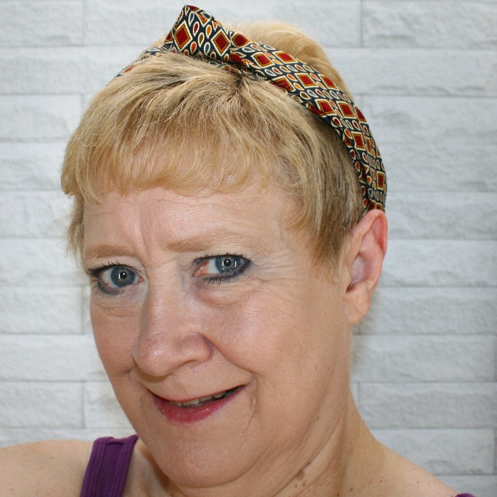 HAND CRAFTED Diamond Drop Knotted Headband Repurposed Necktie Hair Accessory